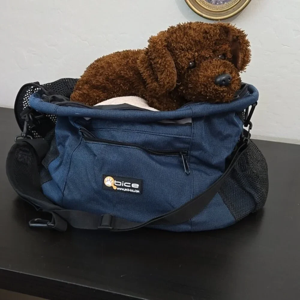 Bice Blue Over the Shoulde Dog Carrier 15lbs plus